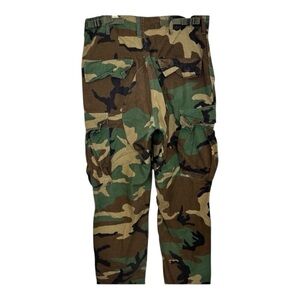 VINTAGE U.S. Military Woodland Camouflage BDU Cargo Pants